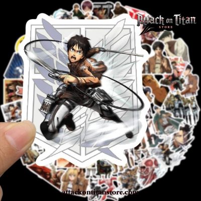 100Pcs/pack Attack On Titan Stickers Diy Graffiti Waterproof