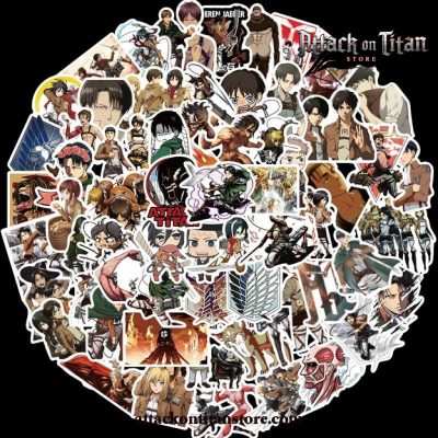 100Pcs/pack Attack On Titan Stickers Diy Graffiti Waterproof