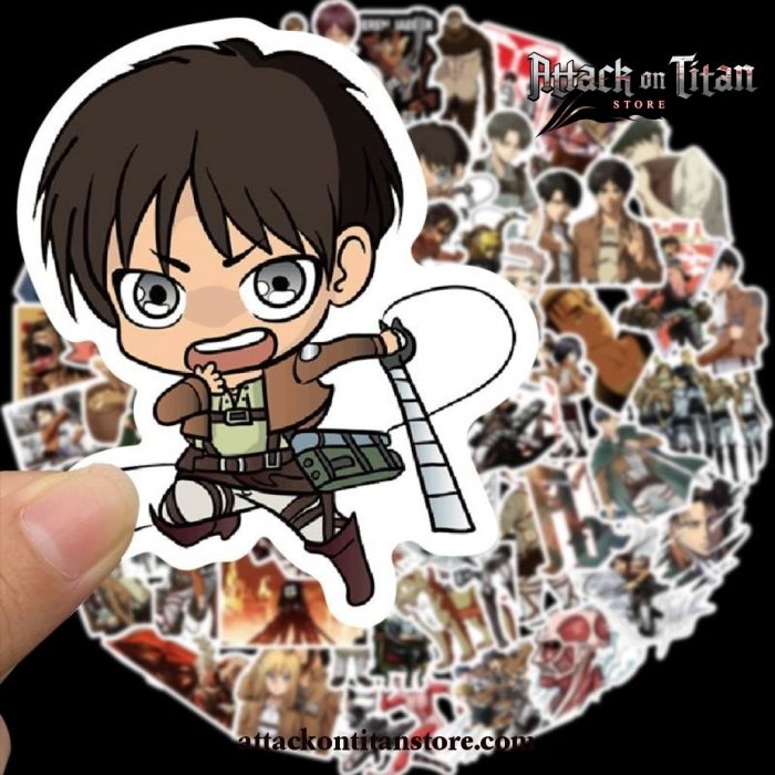 100Pcs/pack Attack On Titan Stickers Diy Graffiti Waterproof