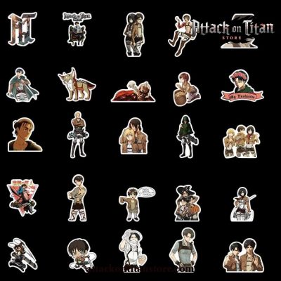 100Pcs/pack Attack On Titan Stickers Diy Graffiti Waterproof