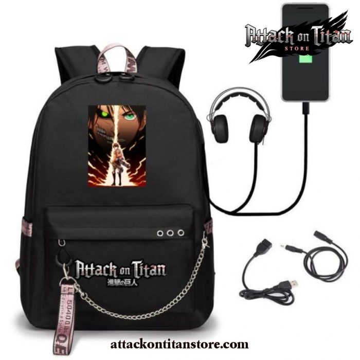 2021 Attack On Titan Backpack Cosplay Beige / One Size Other