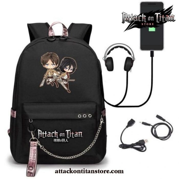 2021 Attack On Titan Backpack Cosplay Brown / One Size Other