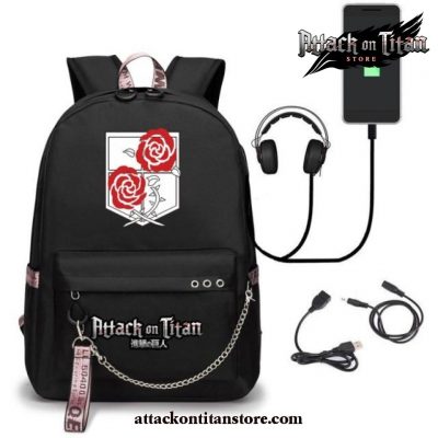 2021 Attack On Titan Backpack Cosplay Red / One Size Other