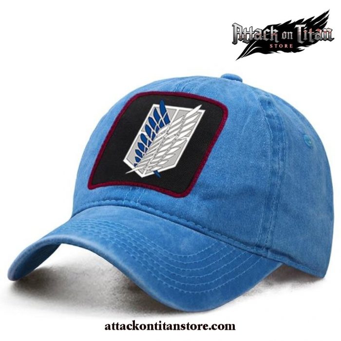 2021 Attack On Titan Baseball Cap Blue