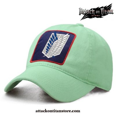 2021 Attack On Titan Baseball Cap Light Green