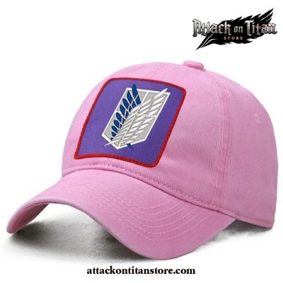 2021 Attack On Titan Baseball Cap Pink