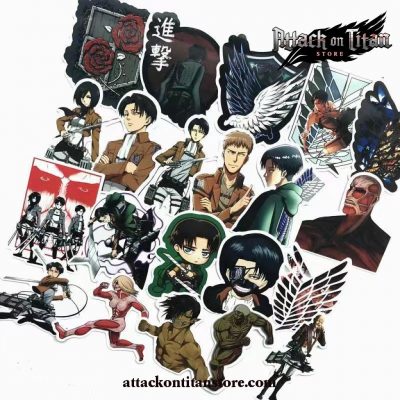 42Pcs/lot Attack On Titan Stickers For Phone Luggage Laptop Bicycle Decal Sticker