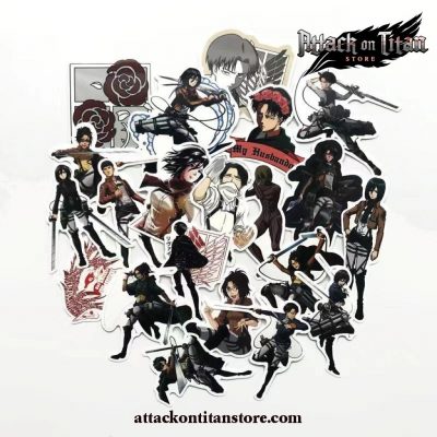 42Pcs/lot Attack On Titan Stickers For Phone Luggage Laptop Bicycle Decal Sticker