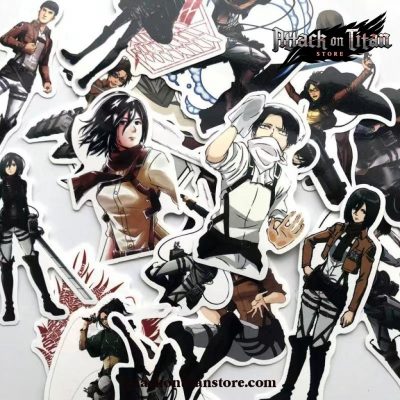 42Pcs/lot Attack On Titan Stickers For Phone Luggage Laptop Bicycle Decal Sticker