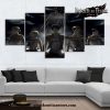 5 Pieces Attack On Titan Team Canvas Wall Art