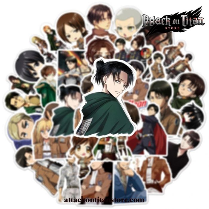 50Pcs/lot Attack On Titan Waterproof Stickers