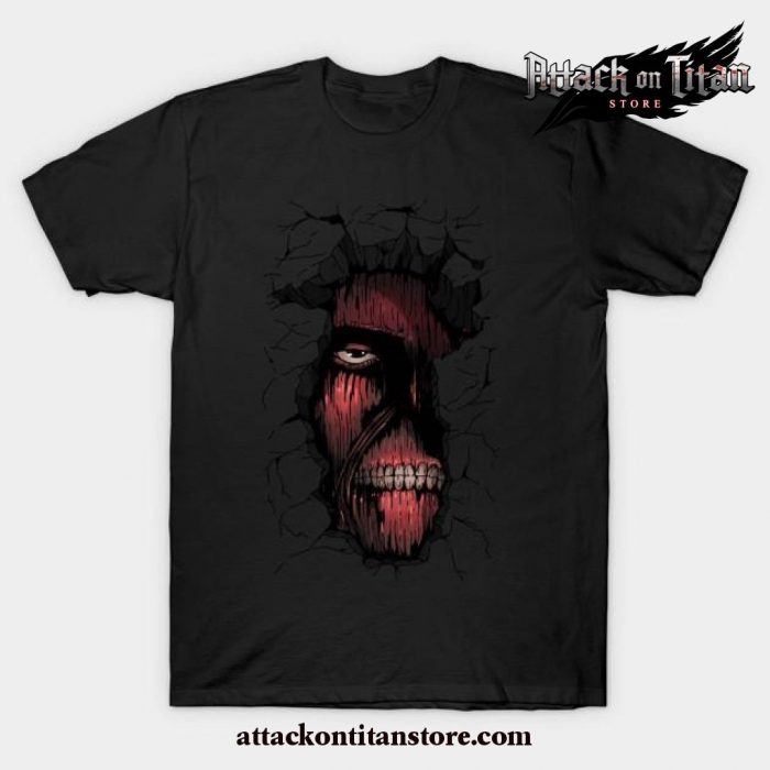 Anime Attack On Titan T-Shirt Black / S