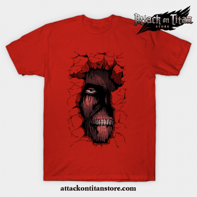 Anime Attack On Titan T-Shirt Red / S