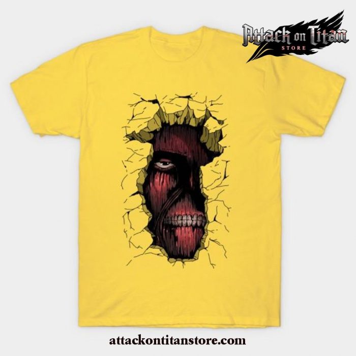 Anime Attack On Titan T-Shirt Yellow / S