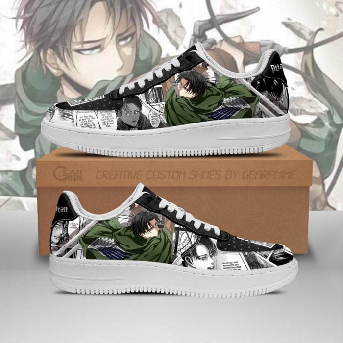 aot levi air force sneakers attack on titan anime shoes mixed manga gearanime - Attack On Titan Store
