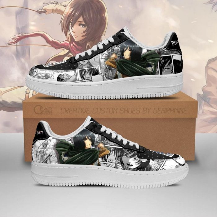 aot mikasa air force sneakers attack on titan anime shoes mixed manga gearanime - Attack On Titan Store