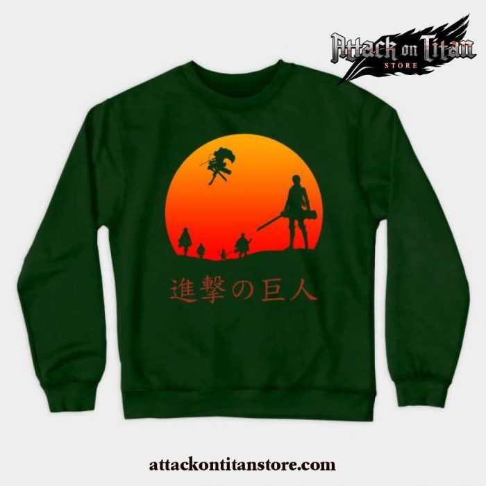 Aot Scout Regiment Crewneck Sweatshirt Green / S