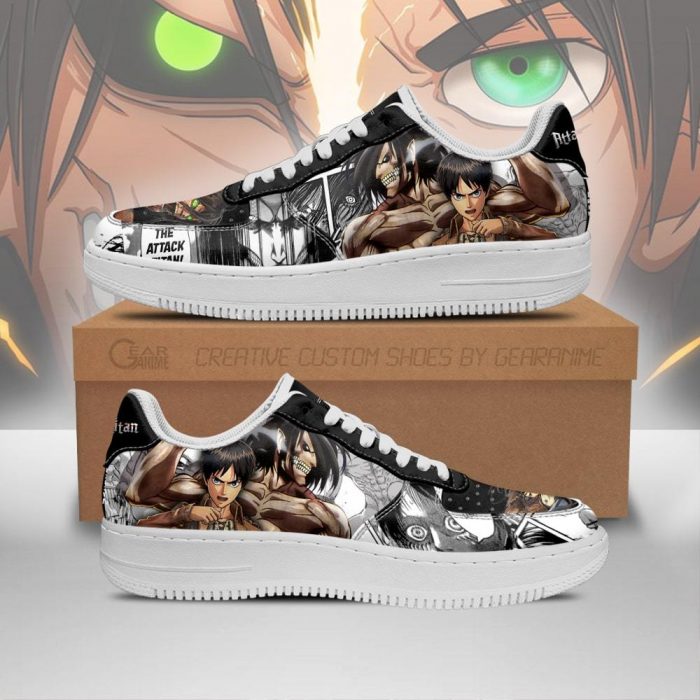 aot titan eren air force sneakers attack on titan anime manga shoes gearanime - Attack On Titan Store