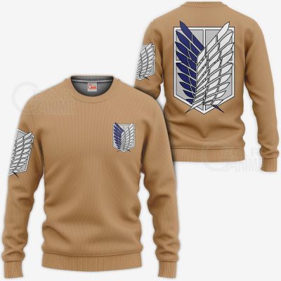 aot wings of freedom scout shirt costume attack on titan hoodie sweater gearanime 2 - Attack On Titan Store