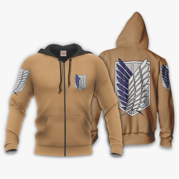 aot wings of freedom scout shirt costume attack on titan hoodie sweater gearanime - Attack On Titan Store