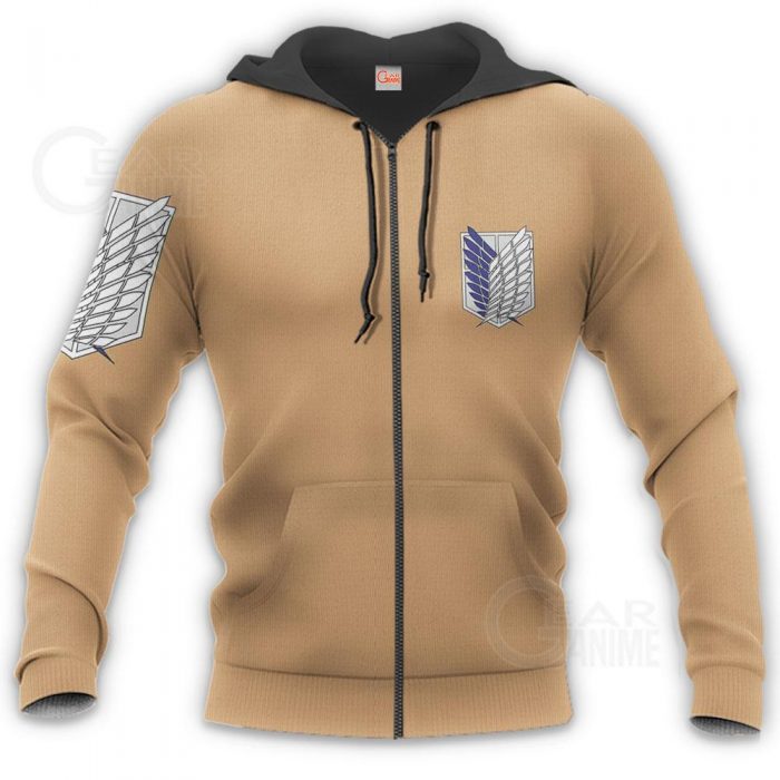 aot wings of freedom scout shirt costume attack on titan hoodie sweater gearanime 8 - Attack On Titan Store
