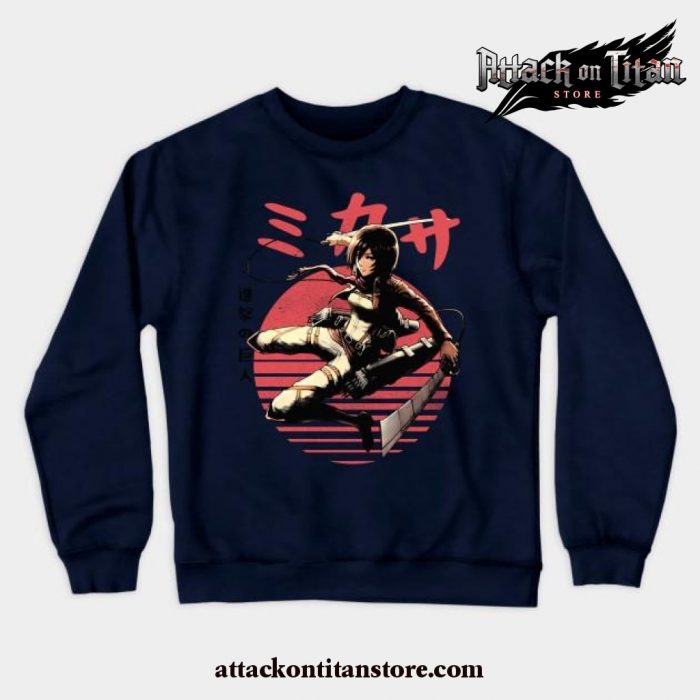 Ato Mikasa Crewneck Sweatshirt Navy Blue / S