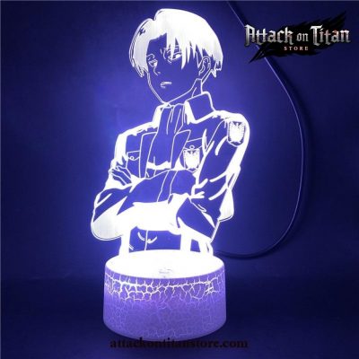 Attack On Titan 3D Lamp - Levi Style Lava Base / 7 Colors No Remote