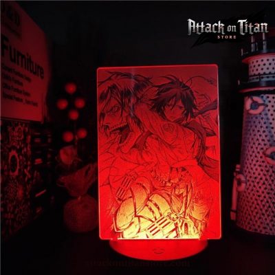 Attack On Titan 3D Lamp Mikasa Ackerman Nights Light