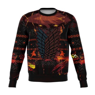 attack on titan 3d ugly christmas sweater 593633 - Attack On Titan Store