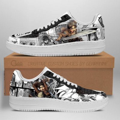 attack on titan air force sneakers manga anime shoes fan gift idea tt04 gearanime - Attack On Titan Store
