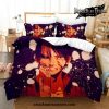 Attack On Titan Bedding Set - Eren Yeager Half Face Us Full 200X229Cm