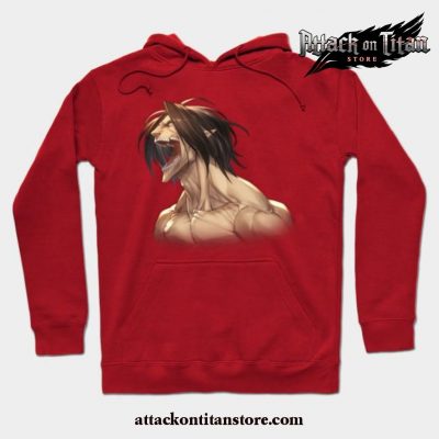 Attack On Titan Best Anime Hoodie Red / S