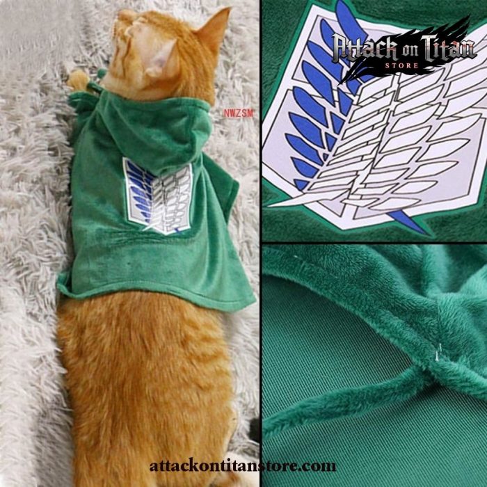 Attack On Titan Cosplay Costume Survey Corps Cloak Cape For Pet