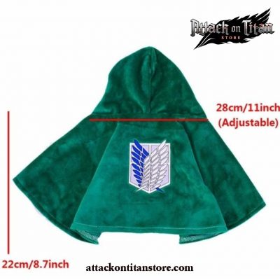 Attack On Titan Cosplay Costume Survey Corps Cloak Cape For Pet