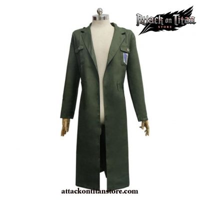 Attack On Titan Cosplay - Full Set Uniform Army Green Long Coat Coat / L On The