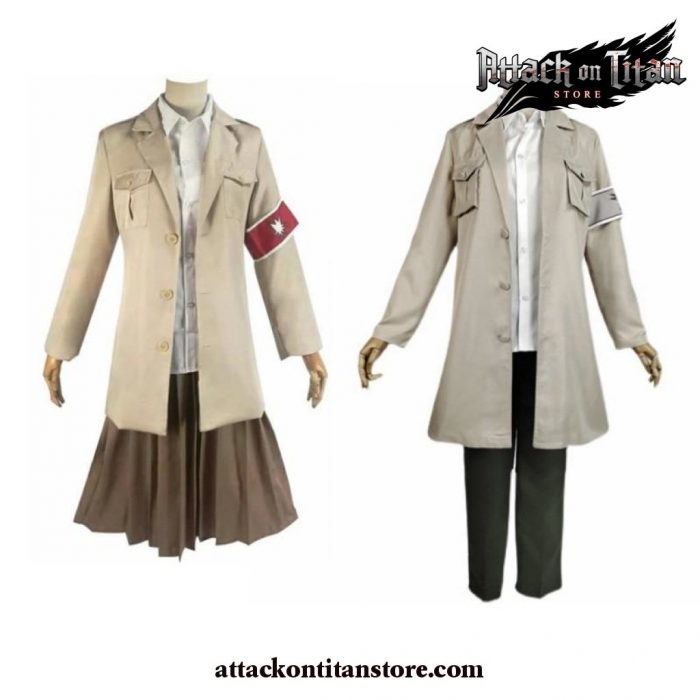 Attack On Titan Cosplay Scout Regiment Eldia Warrior Pieck Reiner Braun Costume Outfit Uniform