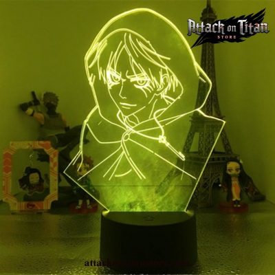 Attack On Titan Eren Yeager For Bedroom Led Night Light 16 Color With Remote