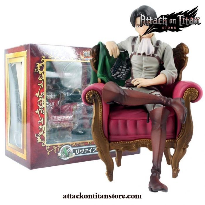 Attack On Titan Figure - Levi Ackerman Sitting Posture Pvc Action