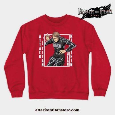 Attack On Titan - Jean Kirstein Crewneck Sweatshirt Red / S