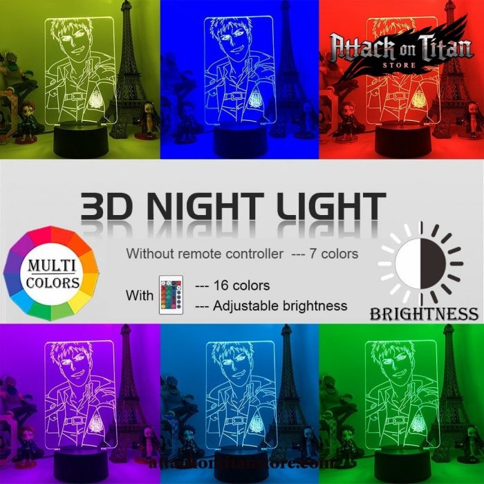 Attack On Titan Lamp - Jean Kirstein 3D Led Night Light