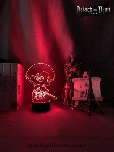 Attack On Titan Lamp - Levi Ackerman Chibi Figure Night Light