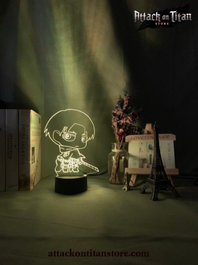 Attack On Titan Lamp - Levi Ackerman Chibi Figure Night Light