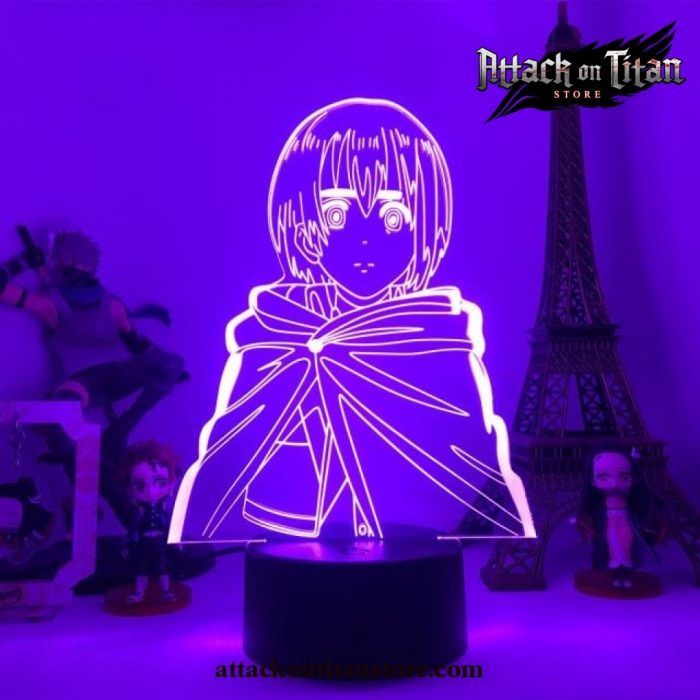 Attack On Titan Lamp - Mikasa Ackerman Acrylic Figure Night Light 7 Colors No Remote
