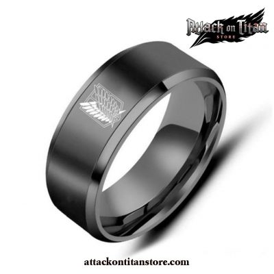 Attack On Titan Ring Jewelry Accessories Black / 5