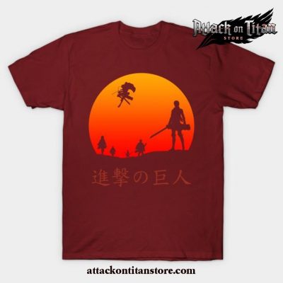 Attack On Titan Scout Regiment T-Shirt Red / S