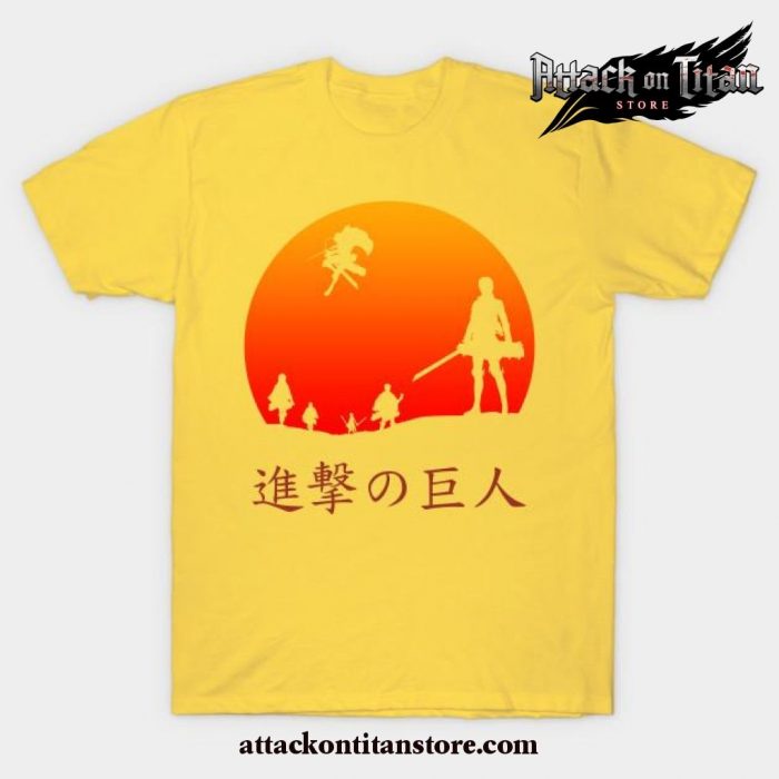 Attack On Titan Scout Regiment T-Shirt Yellow / S