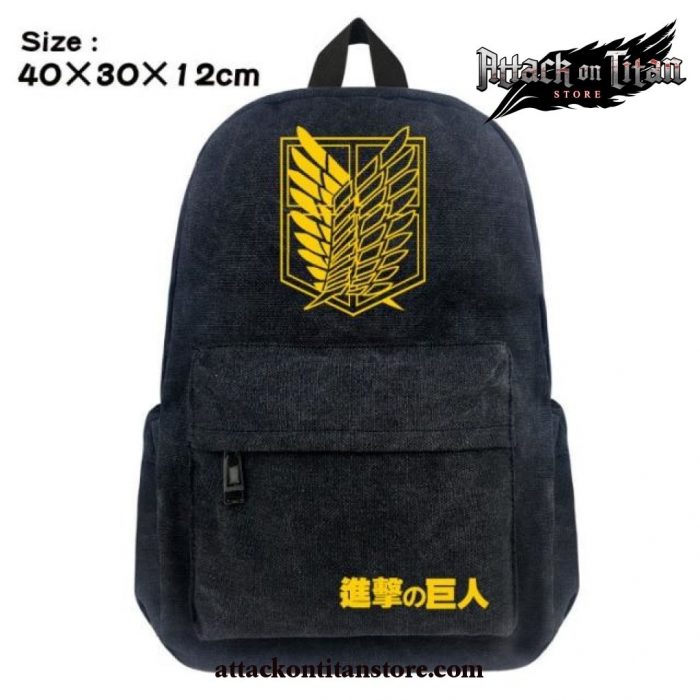 Attack On Titan Scouting Legion Canvas Backpacks Style 1