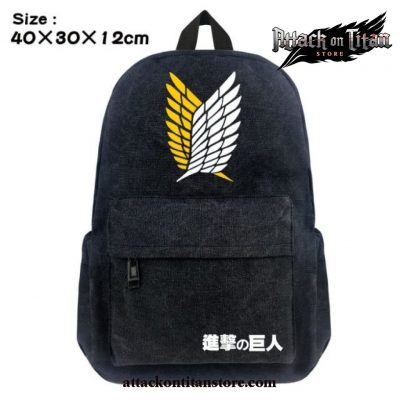 Attack On Titan Scouting Legion Canvas Backpacks Style 2