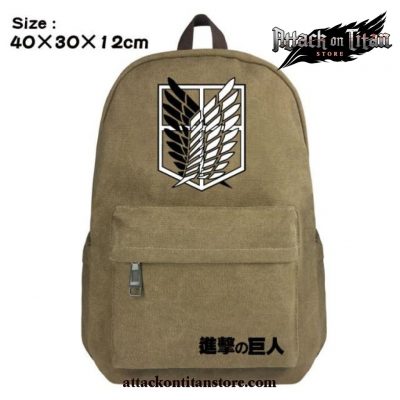 Attack On Titan Scouting Legion Canvas Backpacks Style 3