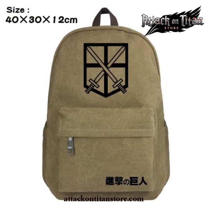 Attack On Titan Scouting Legion Canvas Backpacks Style 4